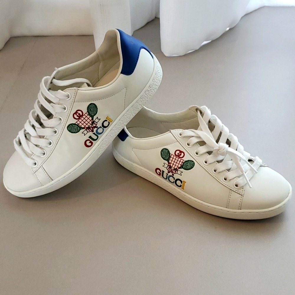 100% Authentic Gucci Kids Tennis Sneakers - Picture 1 of 7
